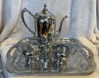 Vintage Perry Wilson Original Silver Plated Tea Set