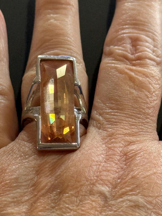 Vintage Gemstone Silver Ring - image 20