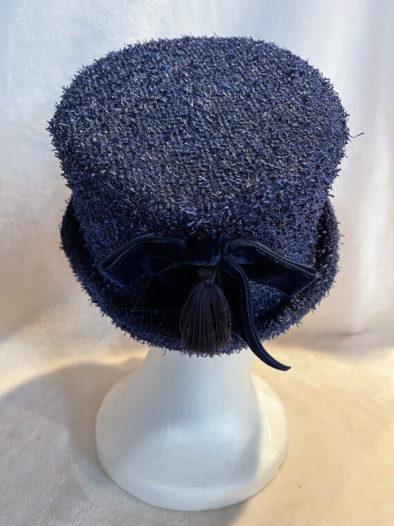 Vintage Synthetic Straw Hat - image 4