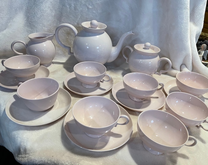 Featured listing image: Vintage Jomann Haviland Pink Bavarian Tea Set