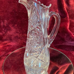 Vintage Cut Crystal Pitcher