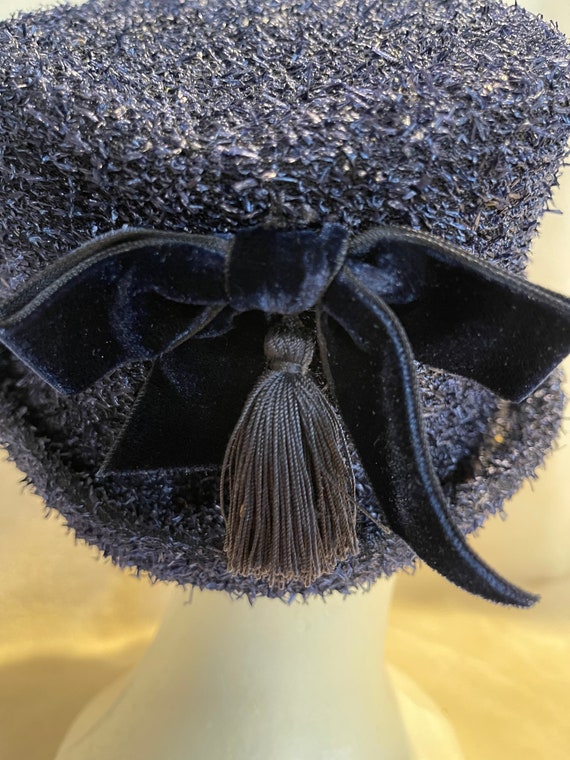 Vintage Synthetic Straw Hat - image 9