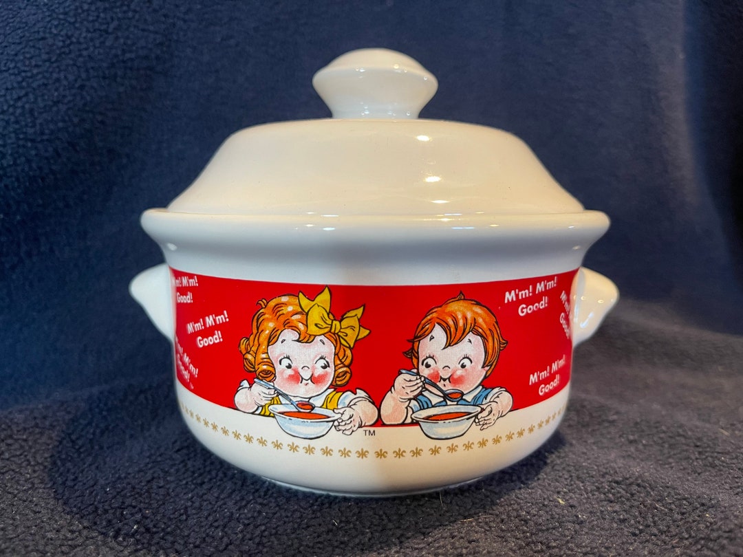 Vintage Campbell Soup Bowls With Lids Etsy