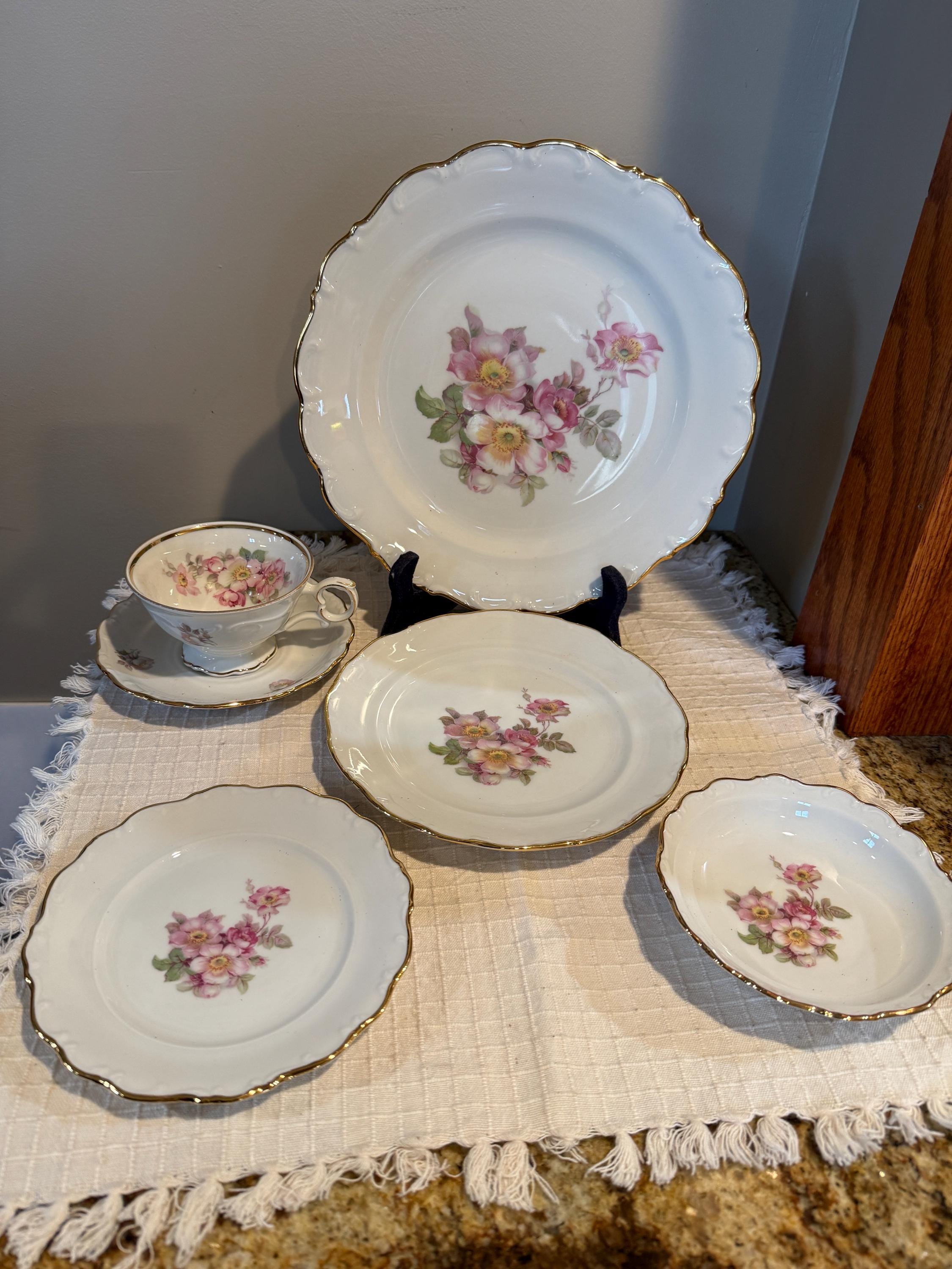 シューマンババリアの薔薇大型プレート Schumann Bavaria Briar Rose - Etsy