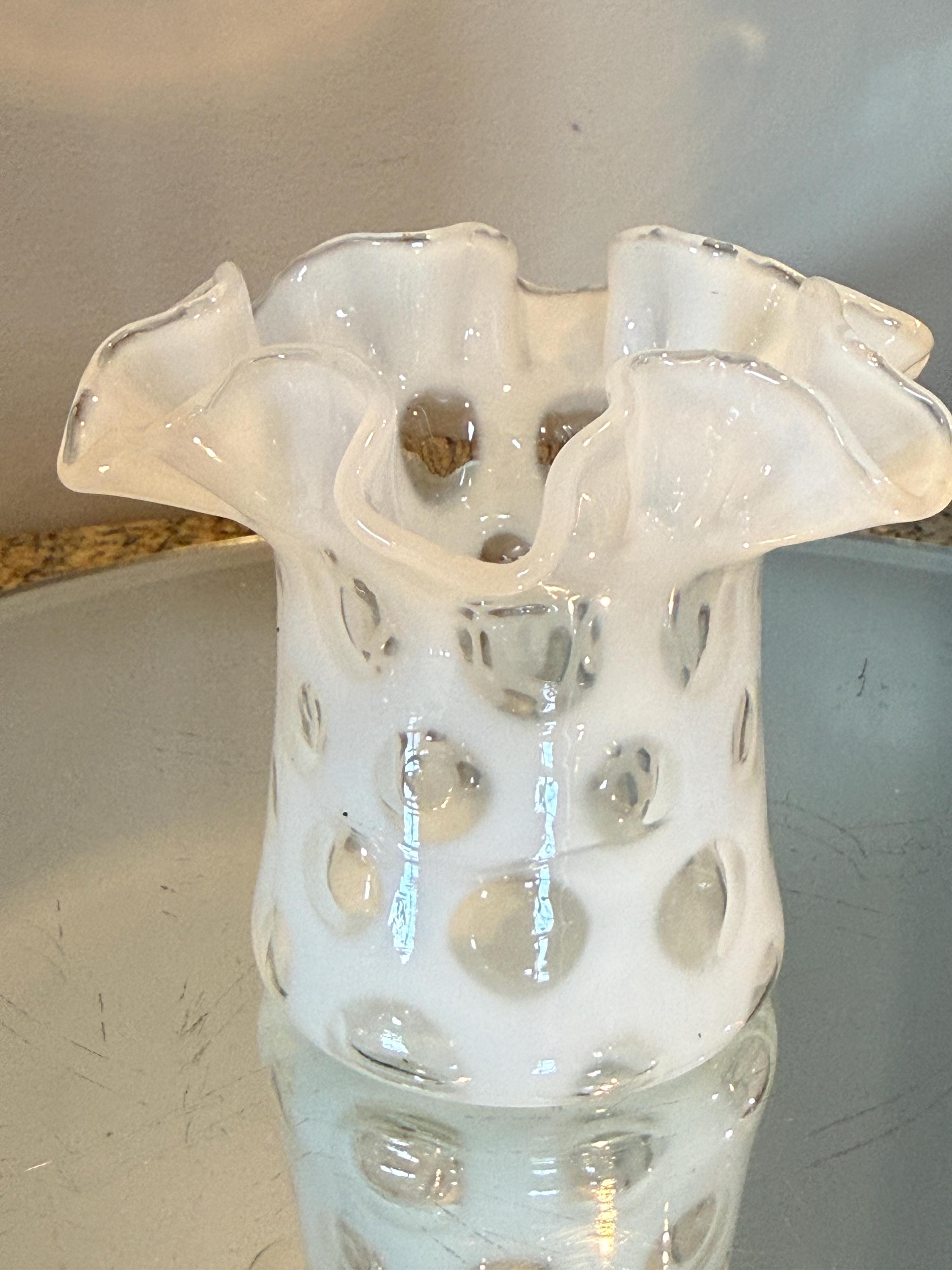 Fenton Coin Dot Vases - Etsy