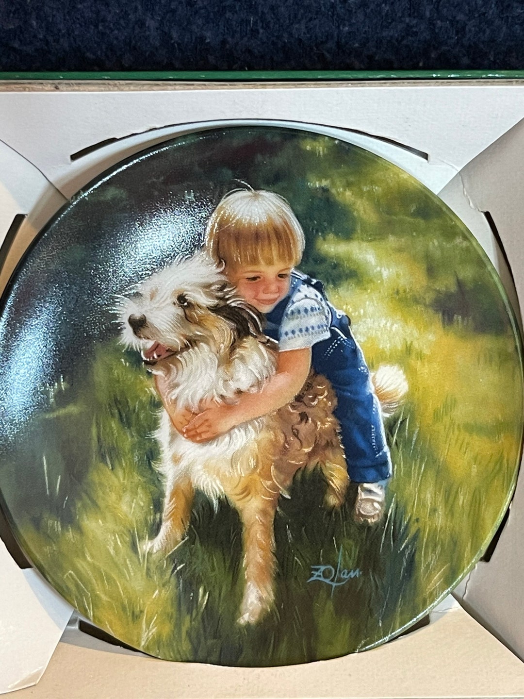 Vintage Miniature Zolan Plate “backyard Buddies' - Etsy