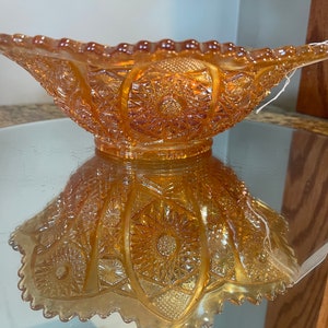 Vintage Marigold Carnival Glass Bowl by Imperial