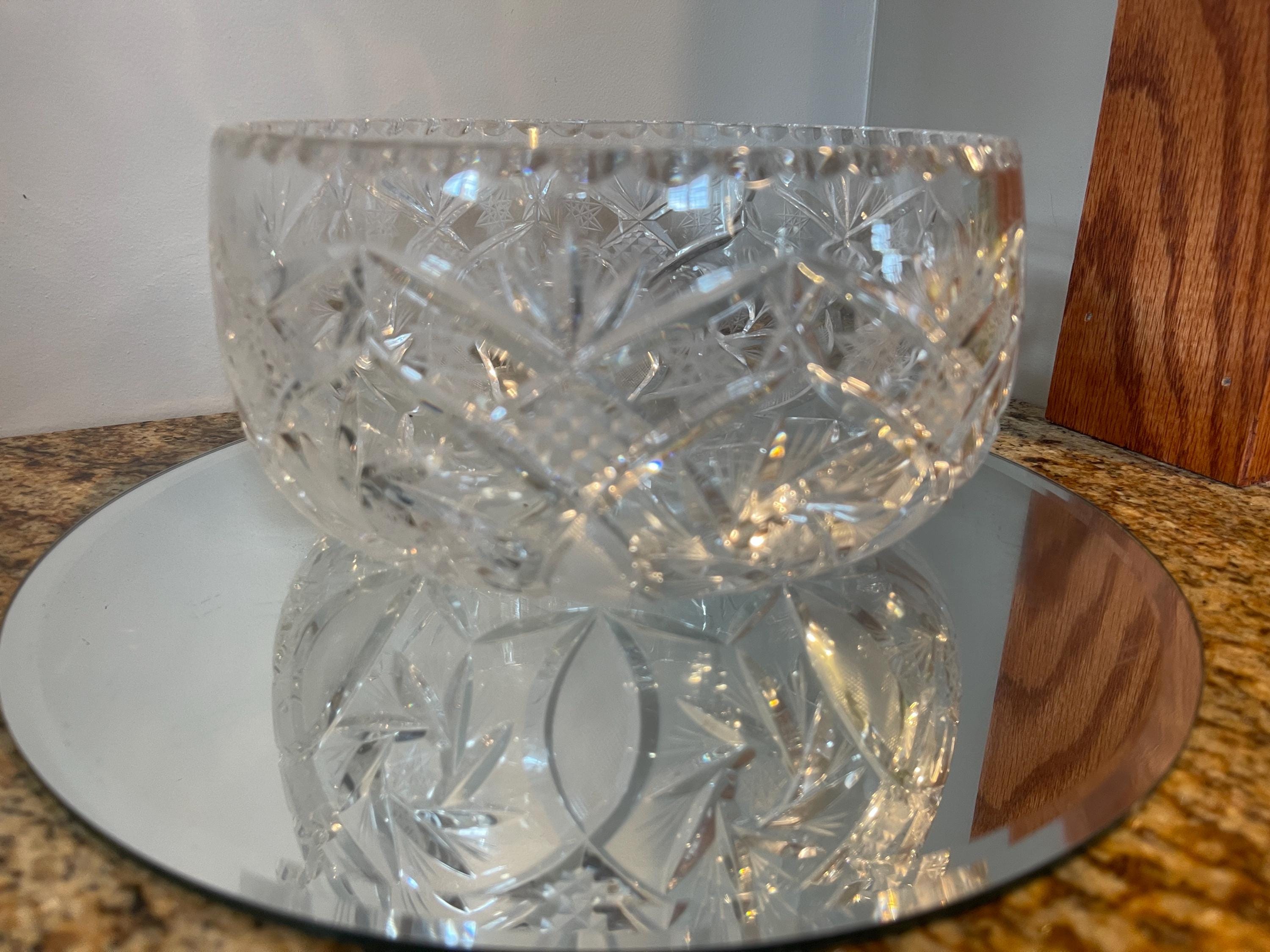 Antique Crystal Bowl - Etsy
