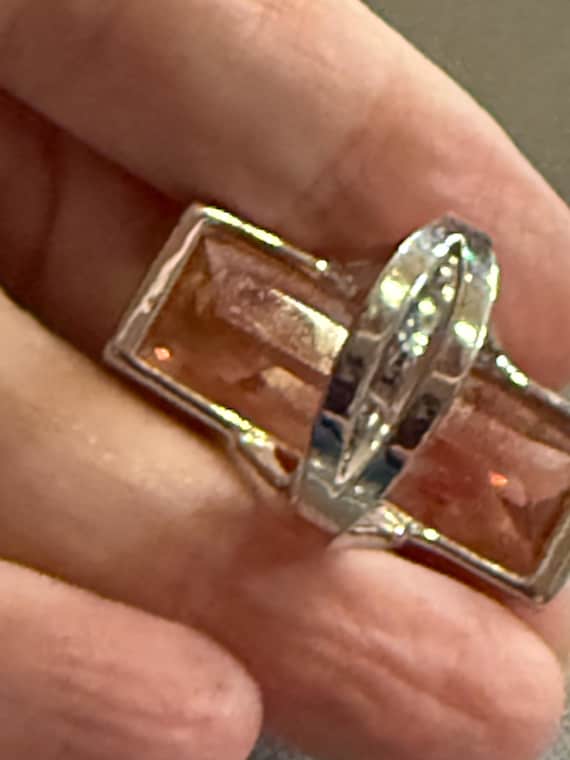 Vintage Gemstone Silver Ring - image 5