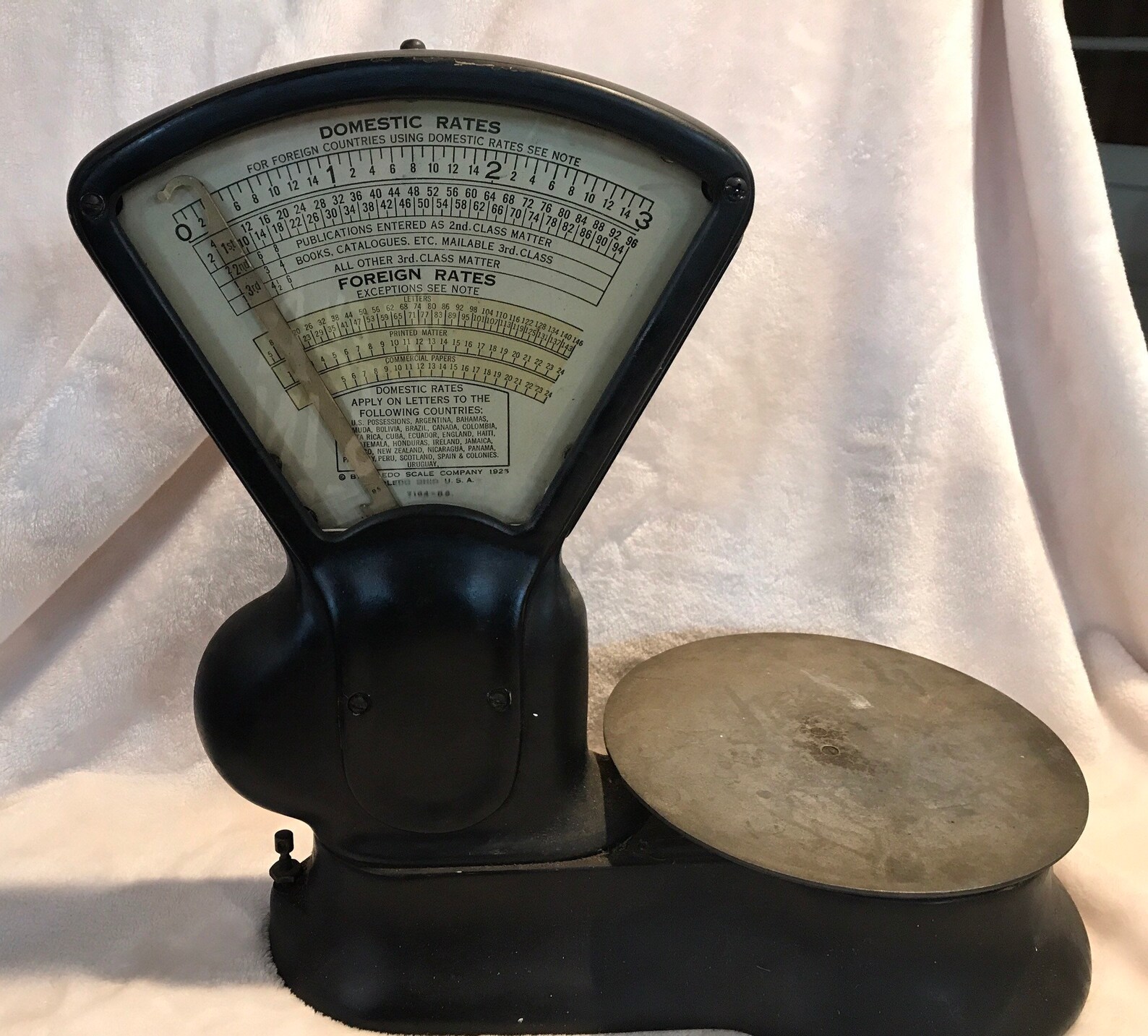 Antique 1925 Toledo Scalepost Office Weight Scale Price Etsy