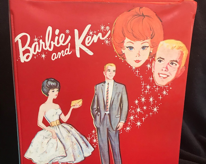 Vintage Barbie and Ken Carrying Case With 2 Dolls and Clothing 1960's-price Reduced - Etsy
