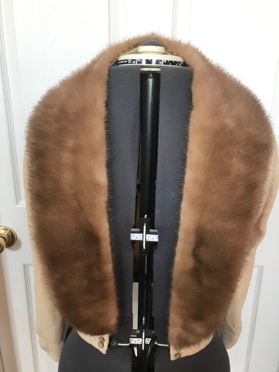 Vintage Mink Collared Sweater