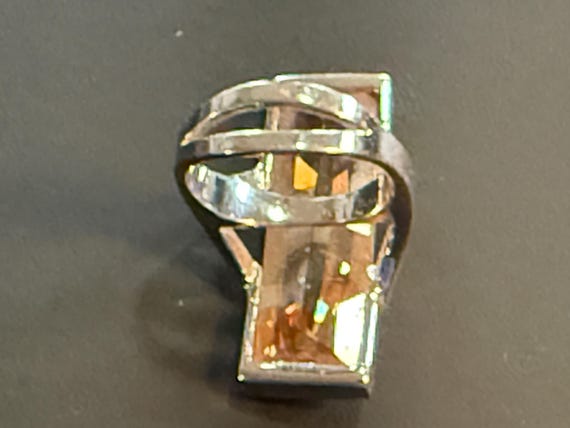 Vintage Gemstone Silver Ring - image 12