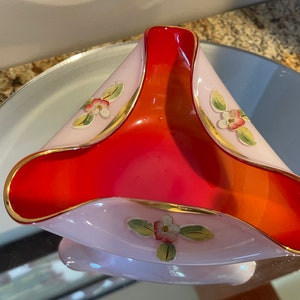 Vintage Blown Glass and Hand Painted