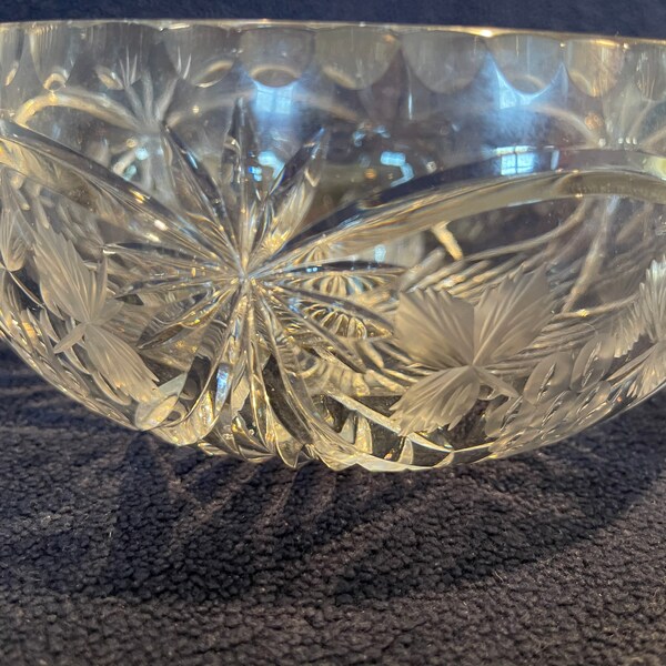 Lead Crystal Bowl Etsy