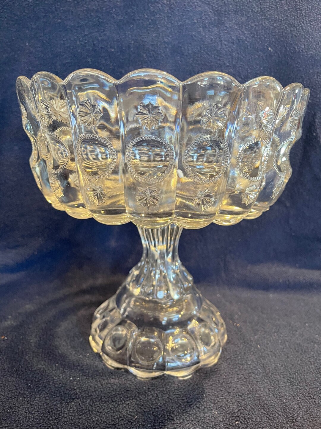 Vintage Glass Compote - Etsy