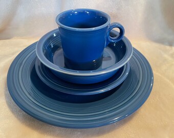 Vintage Fiesta 4 Place Setting lapis Etsy Sweden