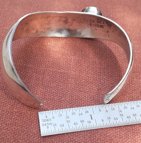 Silver and onyx cuff bracelet by C/J NEZ - image 8