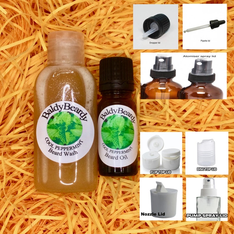 Beard wash and beard oil combination pack. Men's beard cleaning, grooming, conditioning, care and maintenance kit by BaldyBeardy beard care image 1