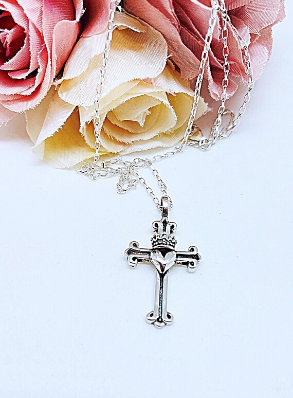 Ciondolo Celtico Claddagh In Argento Sterling 925 Con Catena 46 Cm – Gioiello Regalo In Confezione Regalo - 4