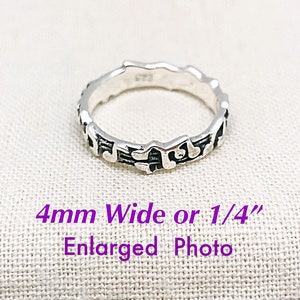 Musical Notes Eternity Ring Sterling Silver, Sterling Musical Notes Stack Band Ring, Lady Musicians Thin Band Ring, Music Notes Thumb Ring