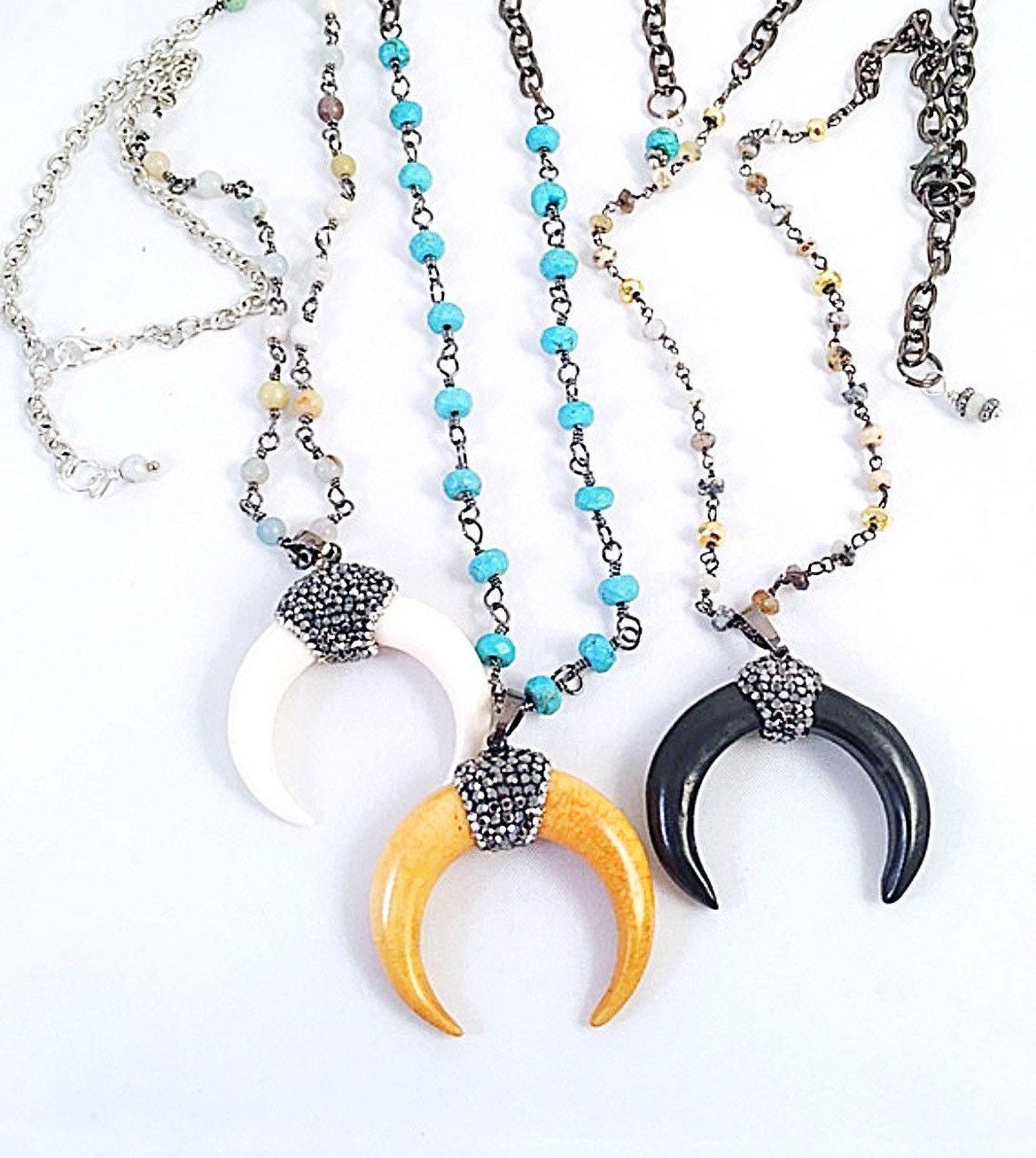<37㎝> DOUBLE HOOK NECKLACE TEtoME 37㎝> DOUBLE HOOK NECKLACE | TETOME