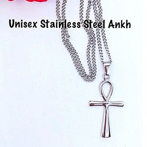 Sale Ankh Stainless Steel Celtic Necklace, Ankh Necklace, Sale Stainless Steel Ankh Necklace, Sale Stainless Ankh Necklace Couples Gift
