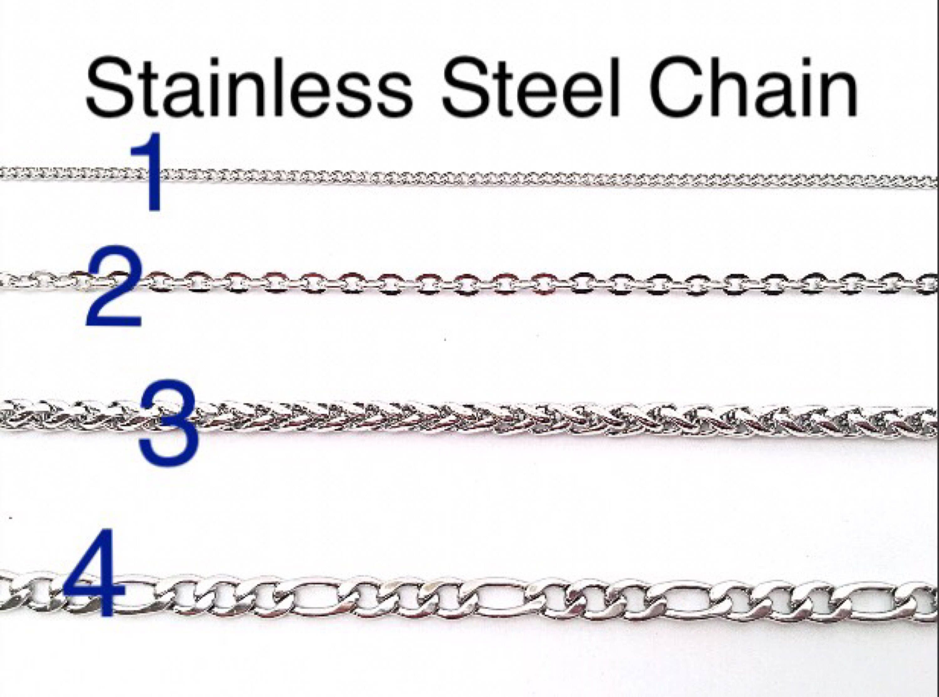 Stainless Steel Finished Chains For Necklaces Four Styles of Etsy