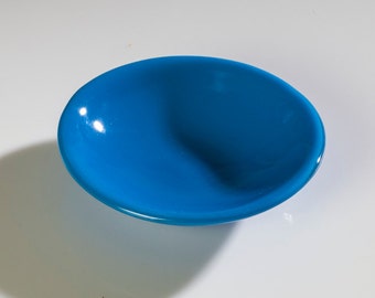 glass soap dish, glass dish, fused glass dish, hostess gift, holiday gift, cobalt blue dish