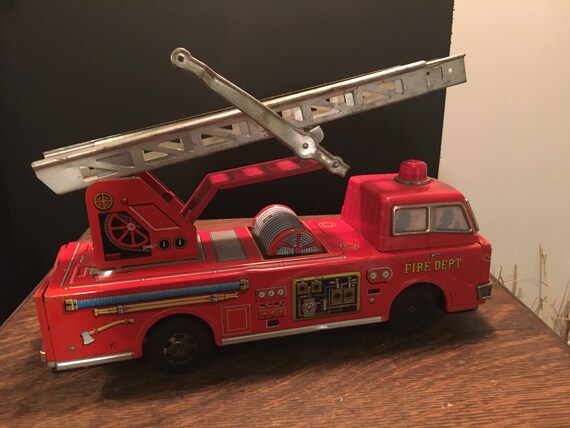 vintage toy fire trucks