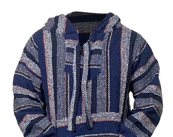 Mexican Baja Hoodie - Multicolor Surfer Skater Drug Rug