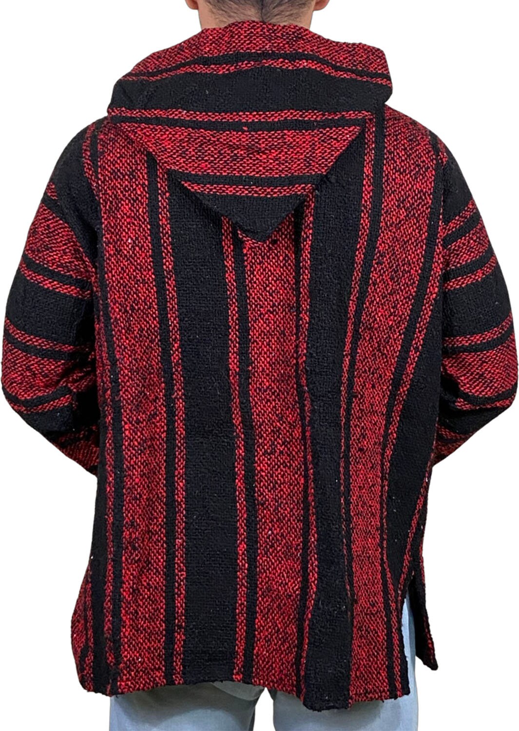 thumbnail image 2 of Mexican Poncho Baja Hoodie – Surfer Drug Rug Jacket Unisex Sizes M To 3XL 2 of 5