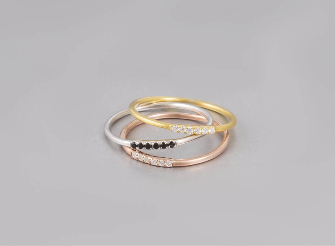 Solid Gold Midi Ring,band Ring,pinky Ring,toe Ring,9k or 14k Solid Gold Ring,stacking Band Ring