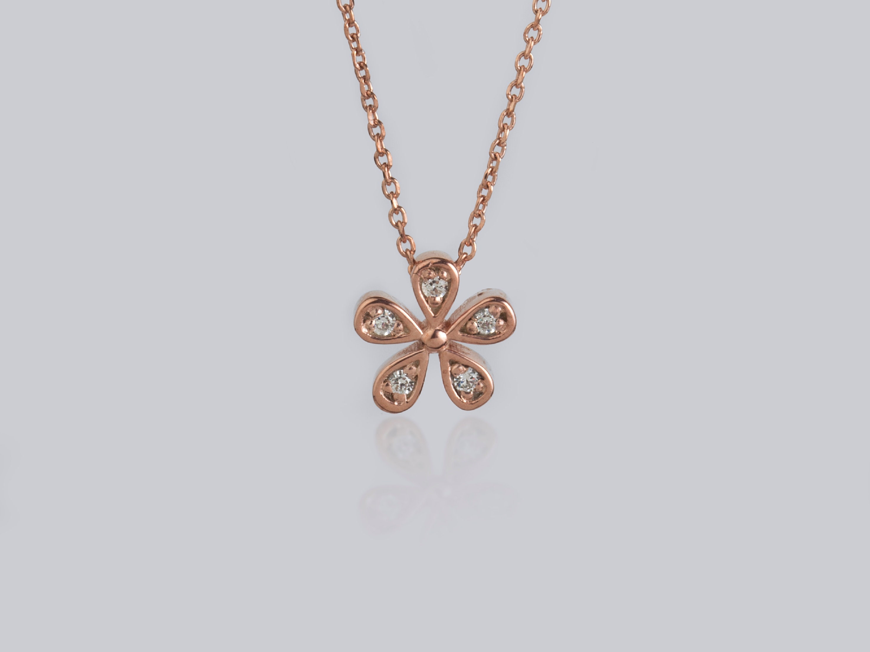 Minimalist Flower Necklace3d Flower Pendantmodern Design 