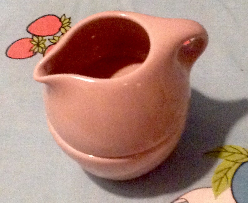 MCM Russel Wright Pink Iroquois Stackable Sugar /& Creamer