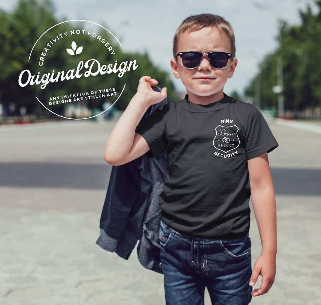 Ring Security Shirt Boys Bridal Party Gift Ring Bearer Gift Ring Bearer