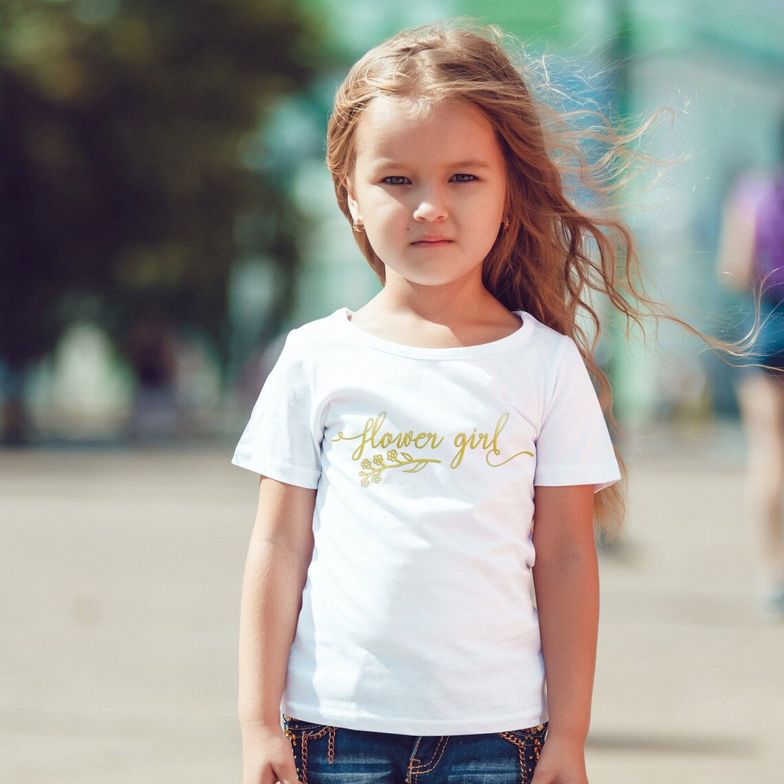 Flower Girl Shirt Custom Flower Girl Shirt Bridal Party Etsy