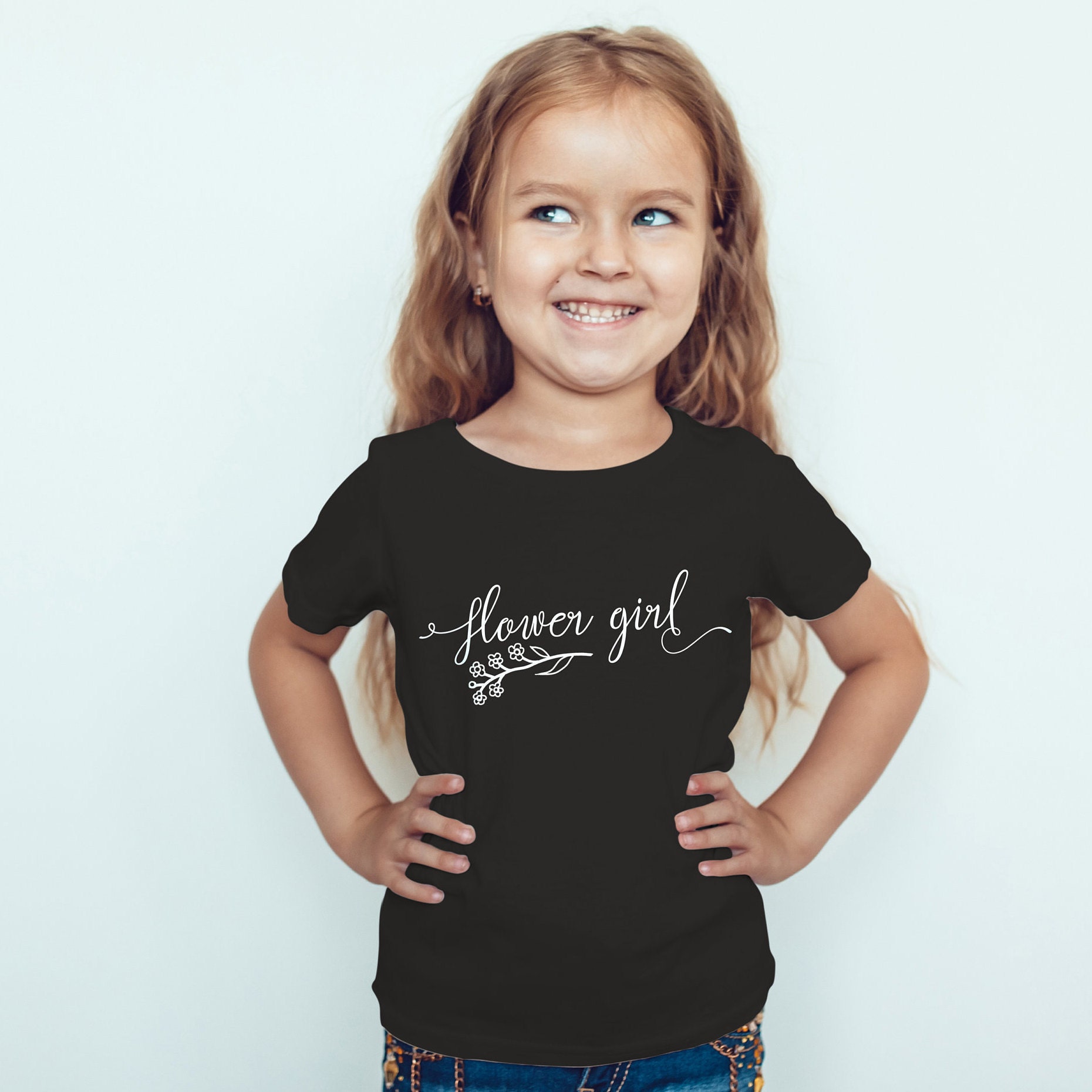 Flower Girl Shirt Custom Flower Girl Shirt Bridal Party Etsy