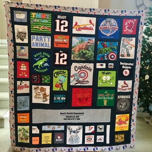 Baby Clothes Keepsake Memory Quilt  ~ Custom Made Just for You!