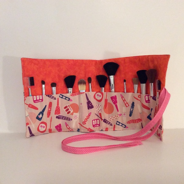 Cosmetic Brush Roll Etsy