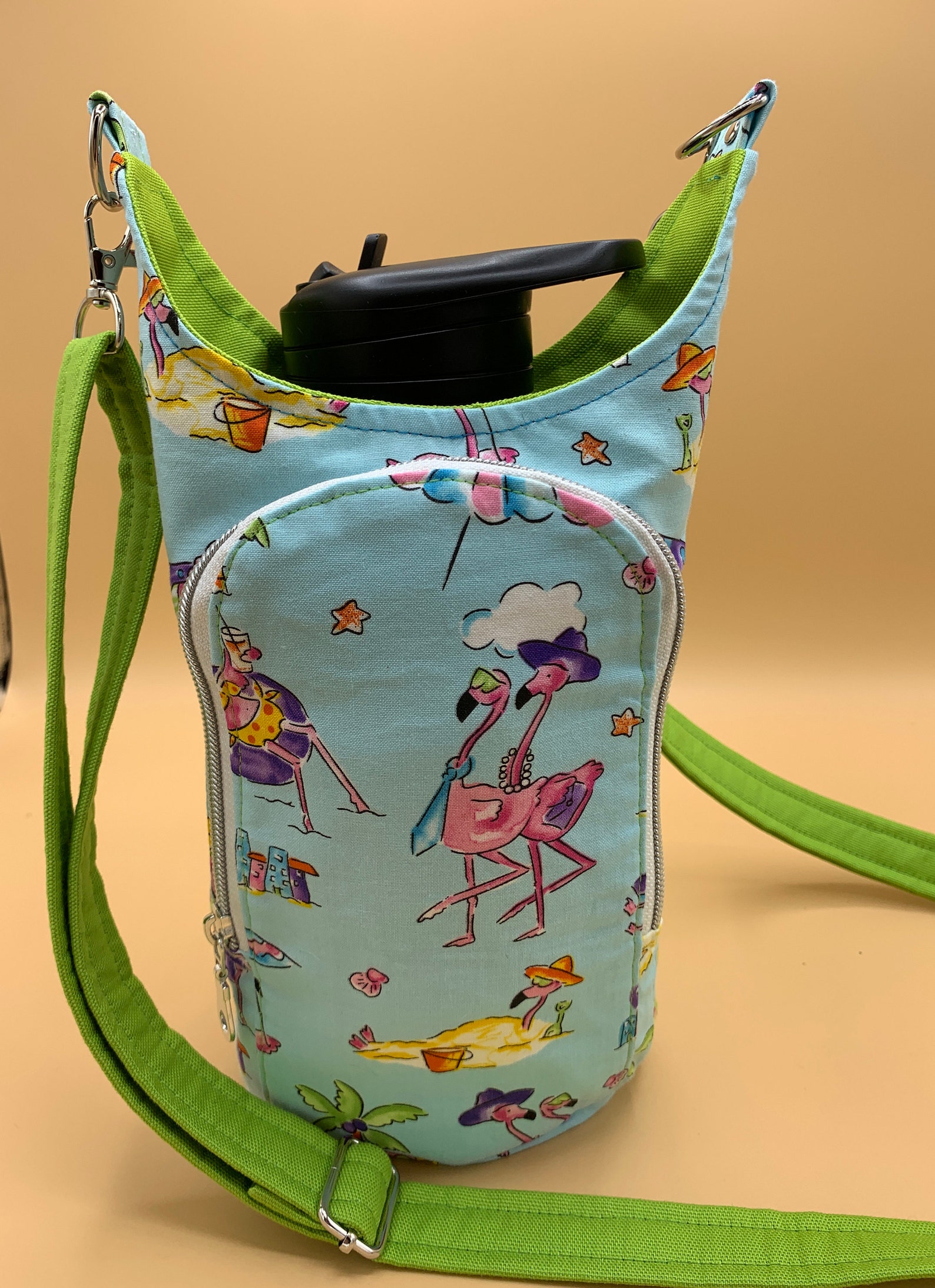 water bottle crossbody in signature canvas