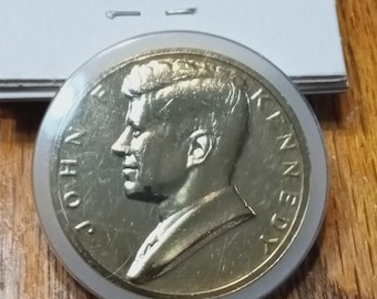 John F. Kennedy Inaugurated President January 20, 1961 Brass Medal 1-5/16"