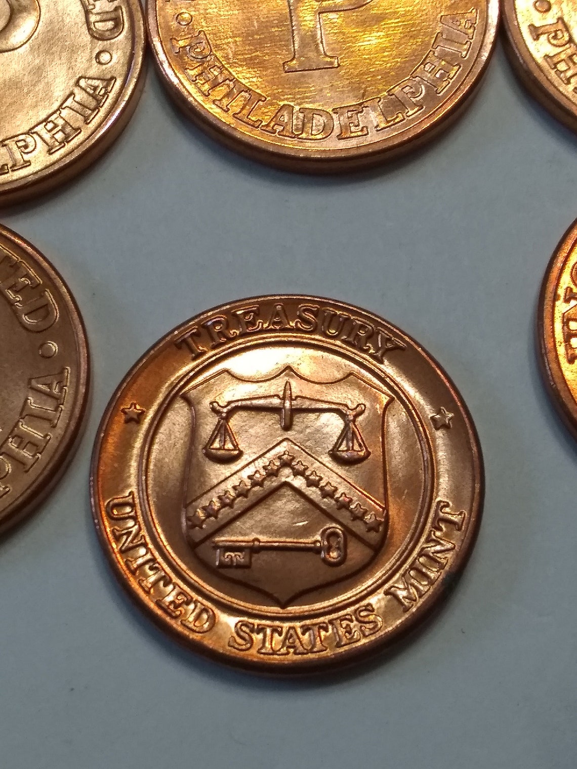 47 Philadelphia Mint Set United States Mint Treasury Tokens Etsy