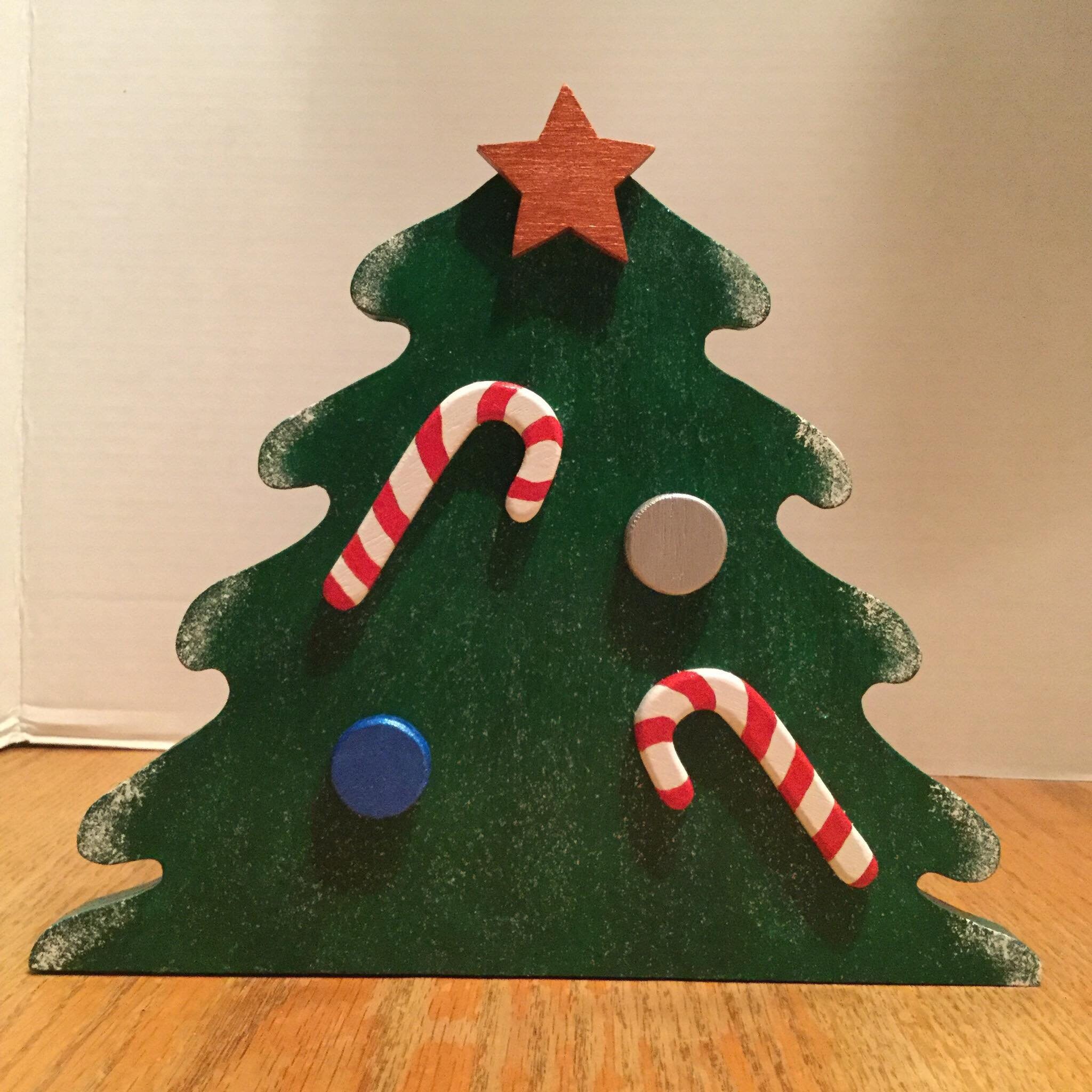 Wooden Christmas tree box handmade Etsy