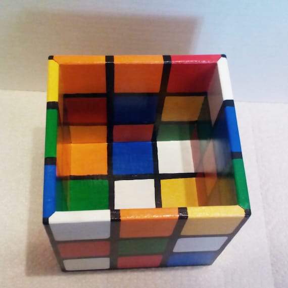 wooden rubik's cube