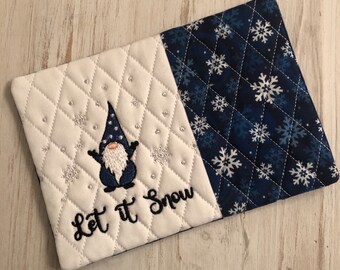 Let It Snow Mug, Coasters,gift,Holiday gift, Coffee Lover,Hostess Gift, Fabric Coaster