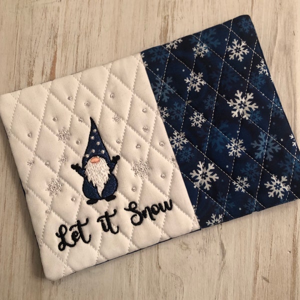 Let It Snow Mug, Coasters,gift,Holiday gift, Coffee Lover,Hostess Gift, Fabric Coaster