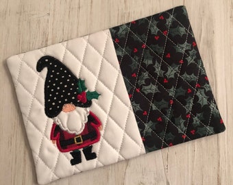 Christmas Gnome Mug Rugs,Coasters,gift,Holiday gift, Coffee Lover,Hostess Gift, Fabric Coaster, teacher gift, stocking stuffer