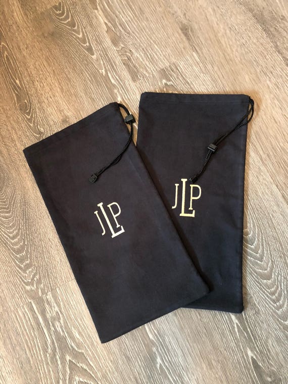 monogrammed shoe bags