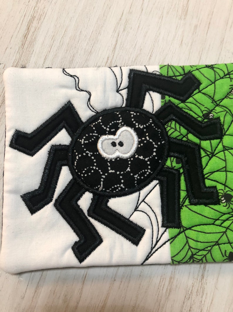 Spider Halloween Mug Rugs,Coasters,gift,Halloween gift teacher gift,. Fabric Coaster Coffee Lover,Hostess Gift
